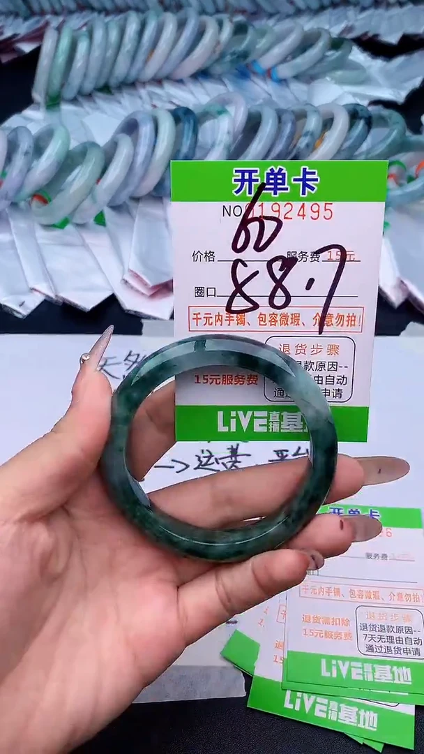 未镶嵌手镯翡翠95天然缅甸A货
