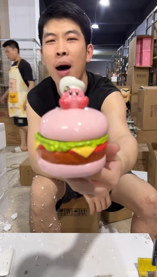 瓷片星之卡比汉堡罐子