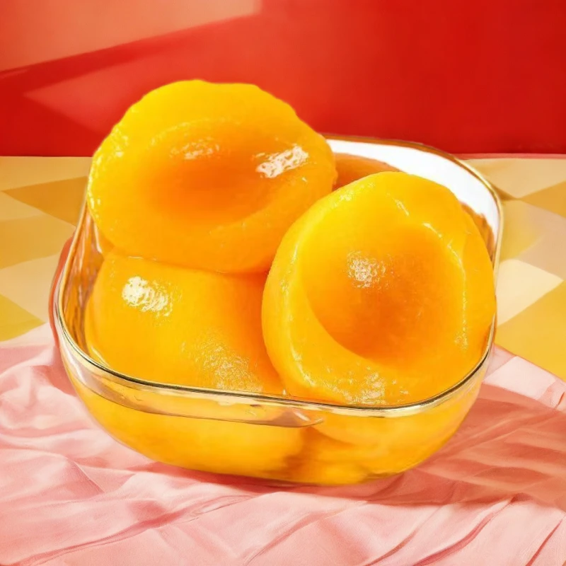 当季新果黄桃罐头510g大瓶新鲜水果罐头老年零食解馋