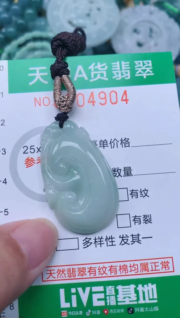 翡翠未镶嵌颈饰.0004904