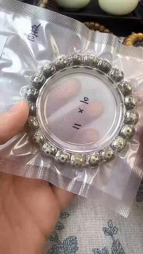 手串星月菩提28石玉料糯冰单圈11×10高透精工福利