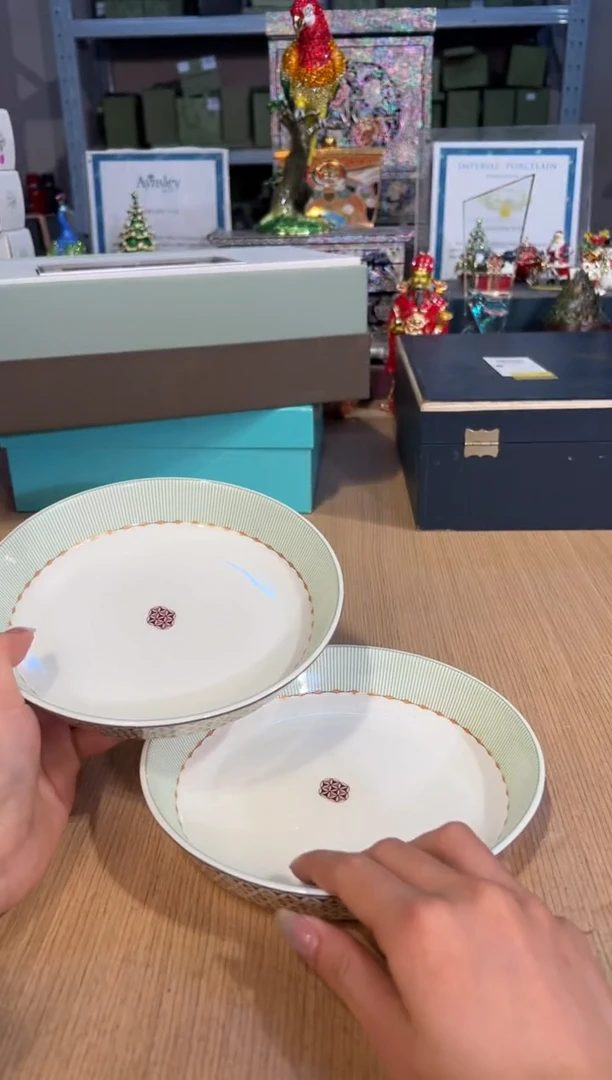 【闪购商品】杯127歌剧院17.5反口汤盘（绿）