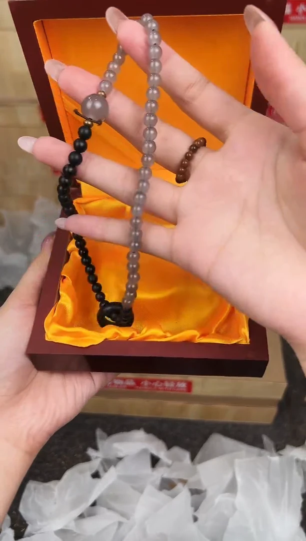 万家文玩阁黑檀双圈链接@@SP040