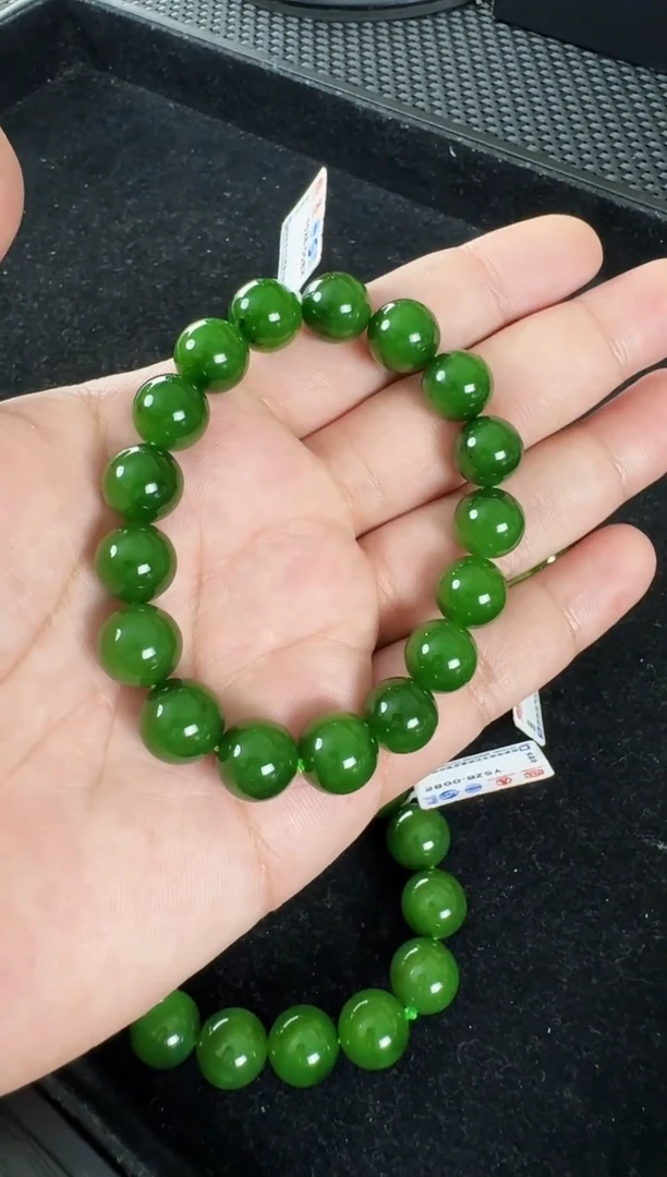 和田玉（碧玉）未镶嵌颈饰约12MM多样性发一