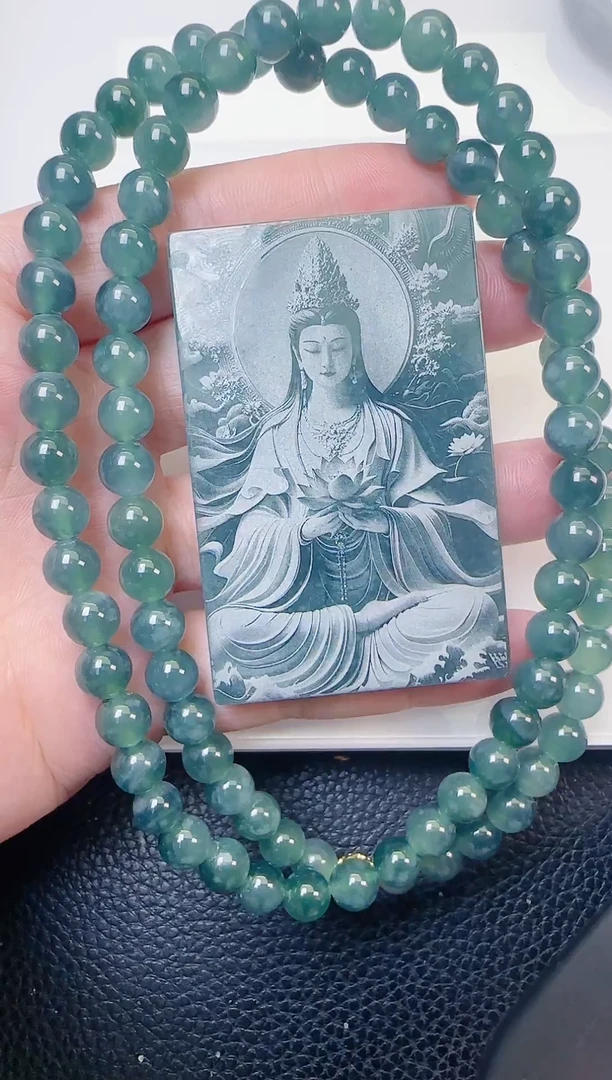 颈饰未镶嵌翡翠天然A货翡翠  多样性随机发其一