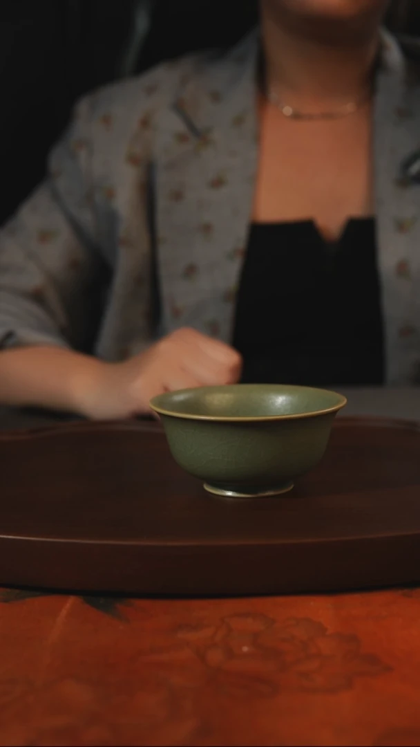 杯子柴烧压手 全品一级 汝州原产地原矿仿古老釉