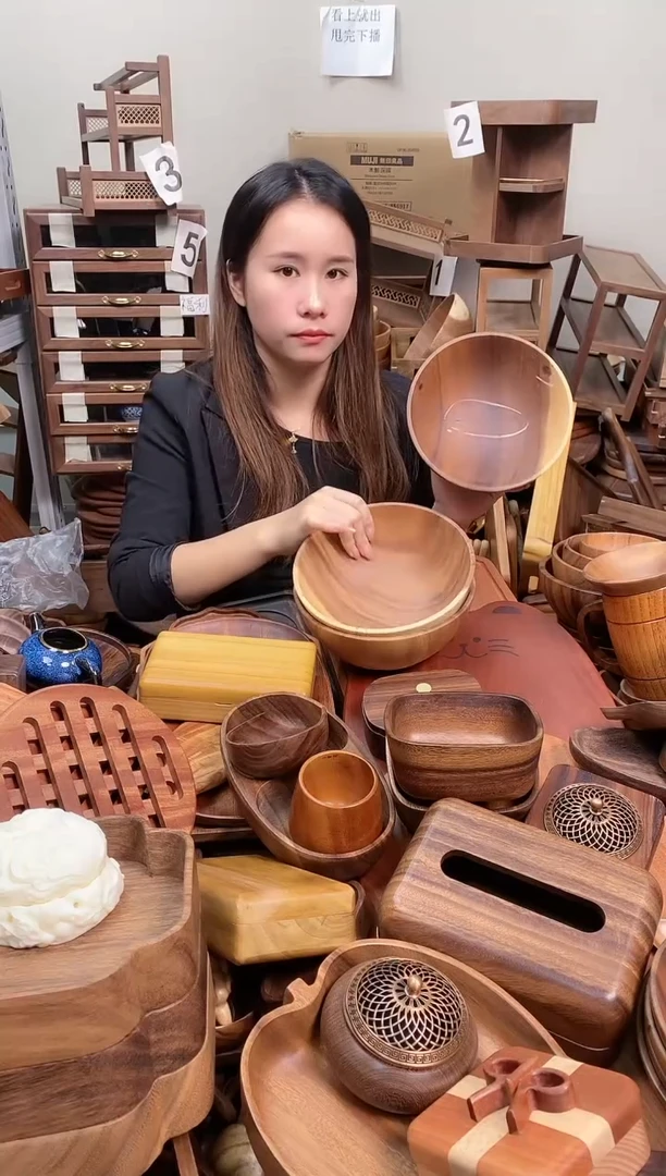 木  南美胡桃木碗20*8cm  A