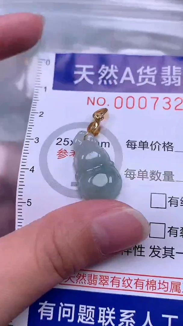 翡翠未镶嵌吊坠(不含链)1