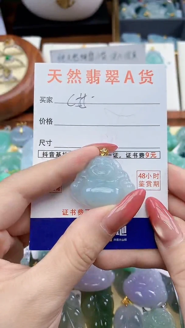 颈饰未镶嵌翡翠天然A货翡翠挂件