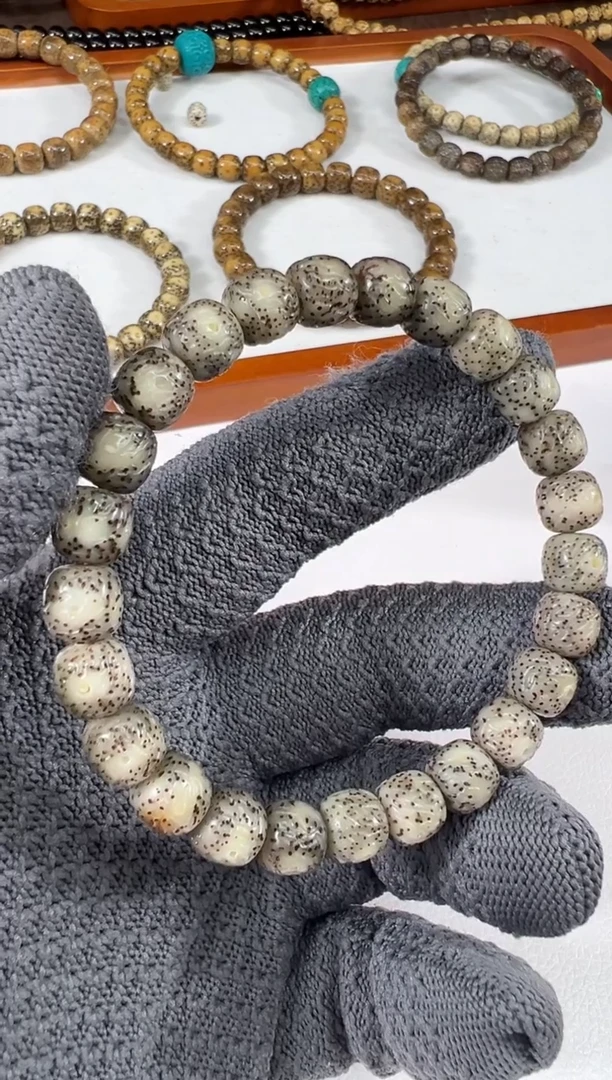 手串星月菩提石玉料星月菩提魔丸