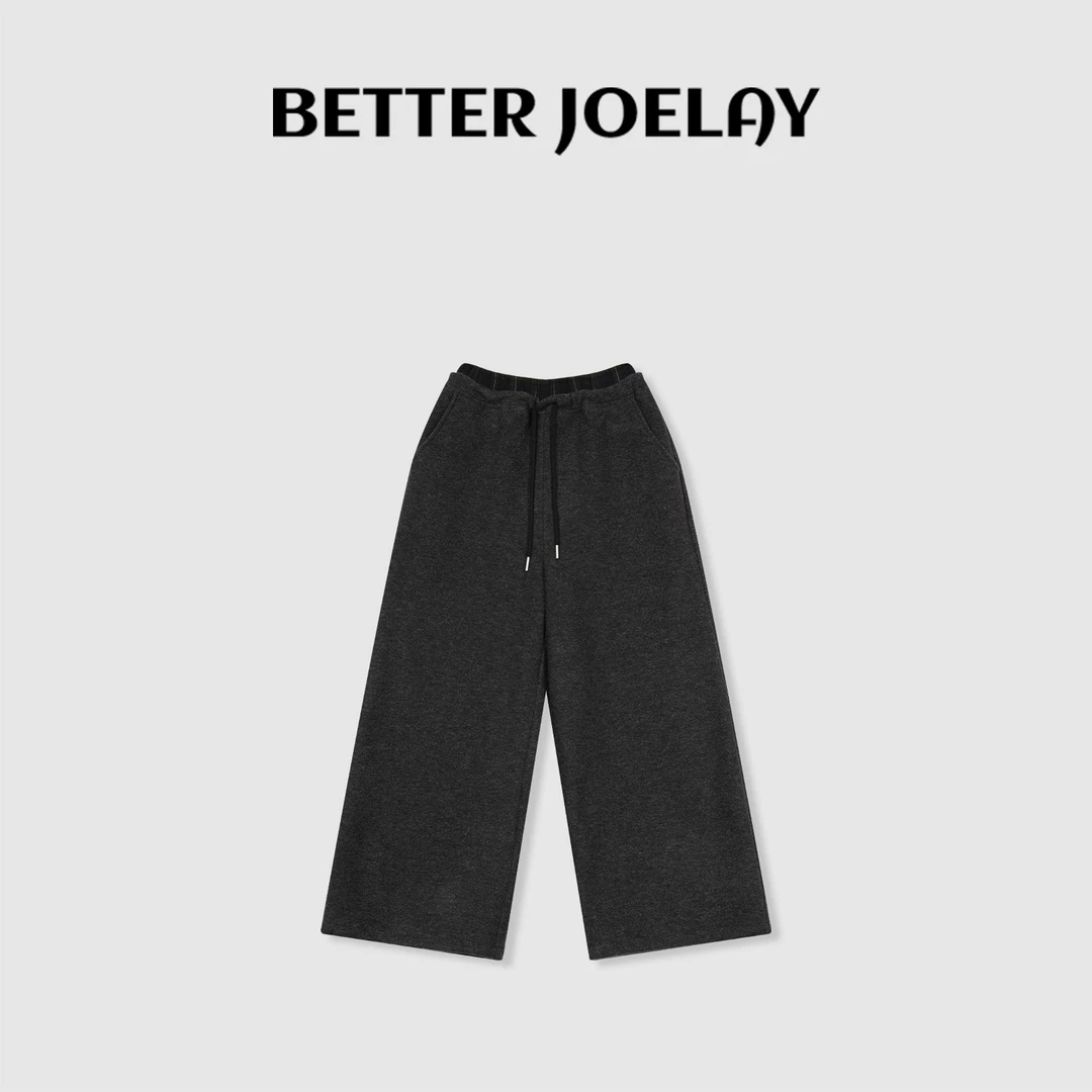 BETTER JOELAY-加绒【雾都情书】百搭宽松复古时尚休闲裤WL9625