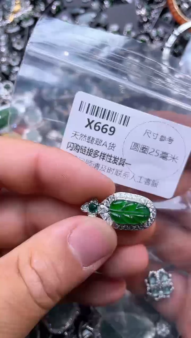 【闪购商品】翡翠颈饰未镶嵌X669吊坠