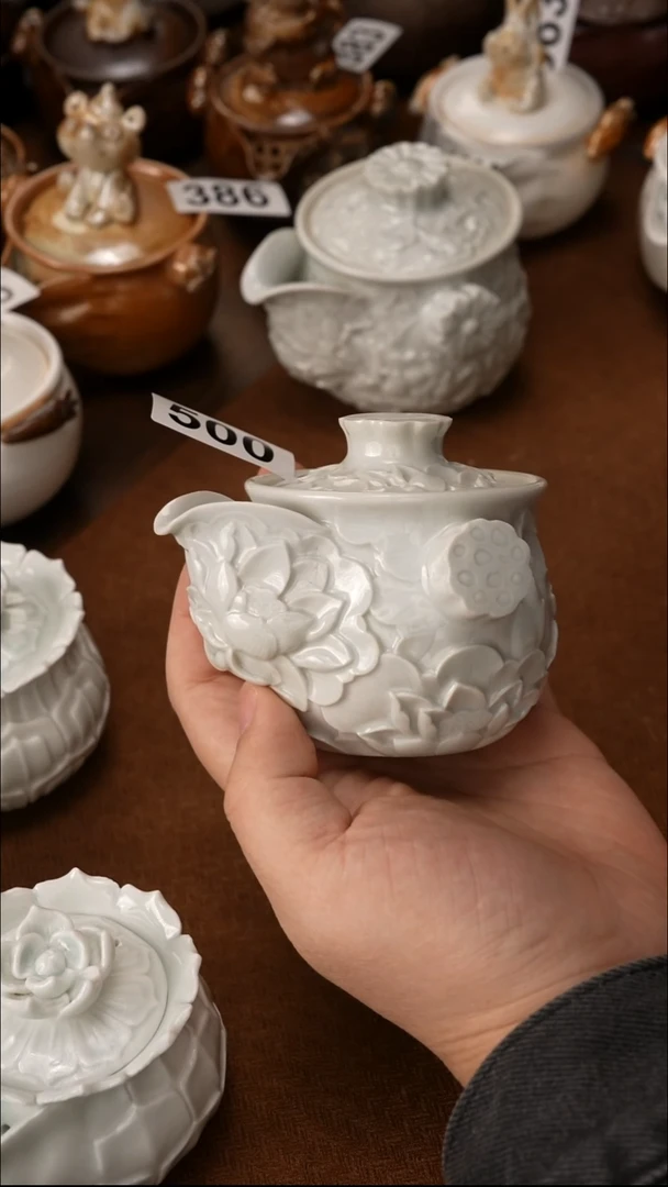 景德镇纯柴裸烧茶具500