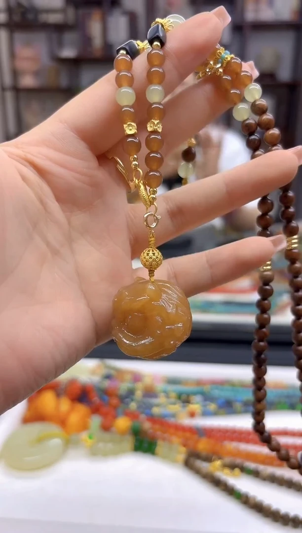 【闪购商品】和田玉（糖玉）毛衣链未镶嵌M546