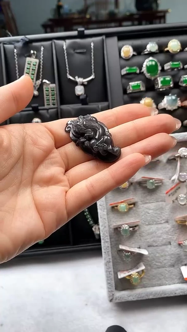 未镶嵌黑曜岩颈饰21