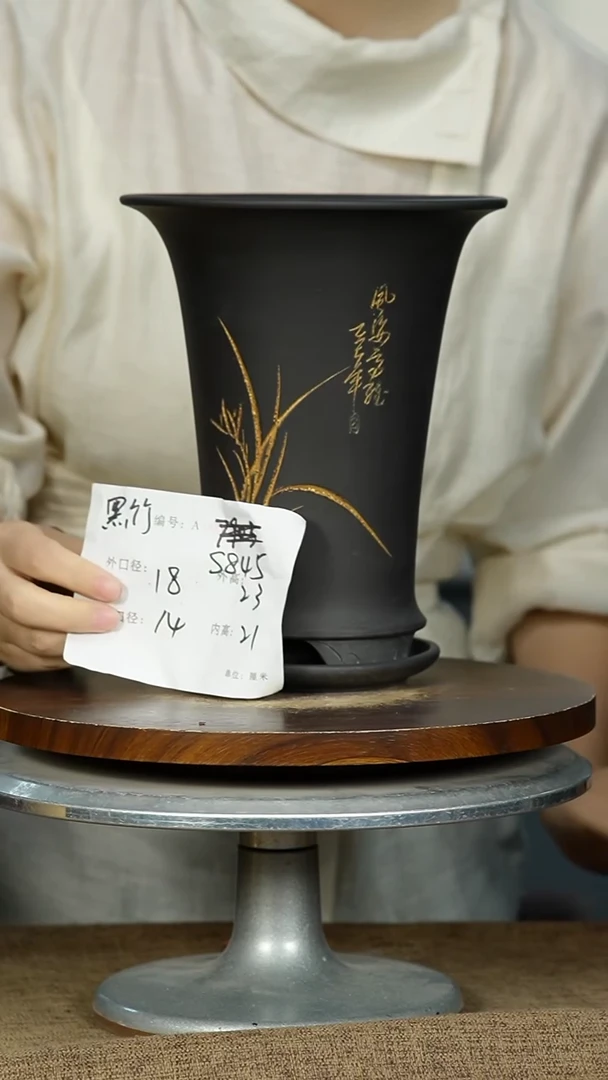 紫砂花盆845+Z紫砂花盆紫砂