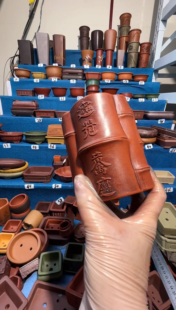 【闪购商品】紫砂紫砂花盆8*10