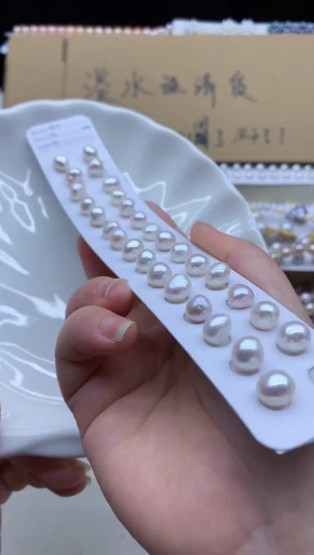 【闪购商品】淡水珍珠耳饰未镶嵌淡水珍珠耳饰多样性发其一