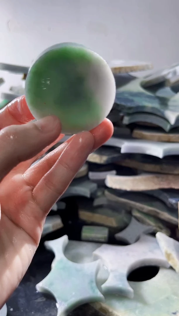 裸石翡翠缅甸翡翠A货文628