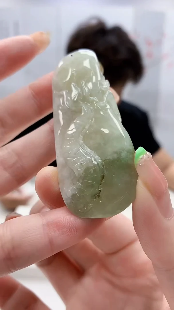 未镶嵌定制翡翠5145ry-毛货挂件50