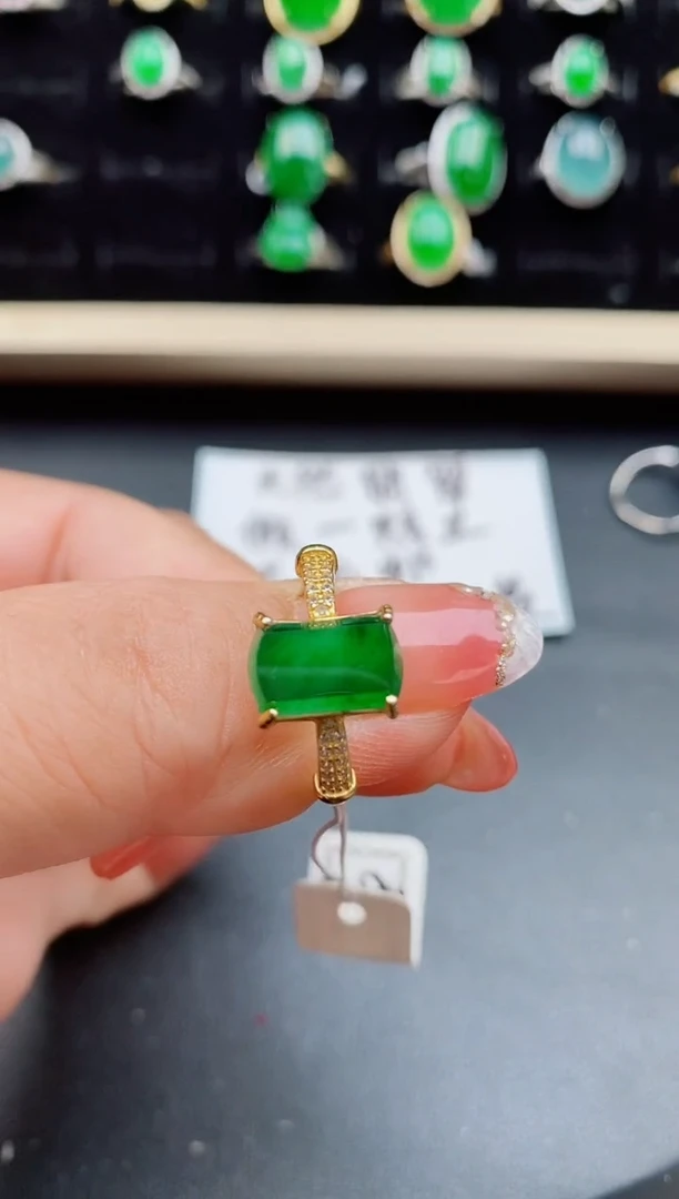 【闪购商品】翡翠戒指银S925镶嵌1212