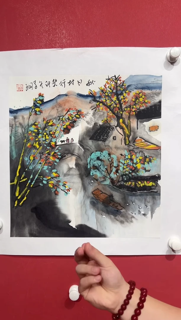 国画李纲-2平尺-国画作品