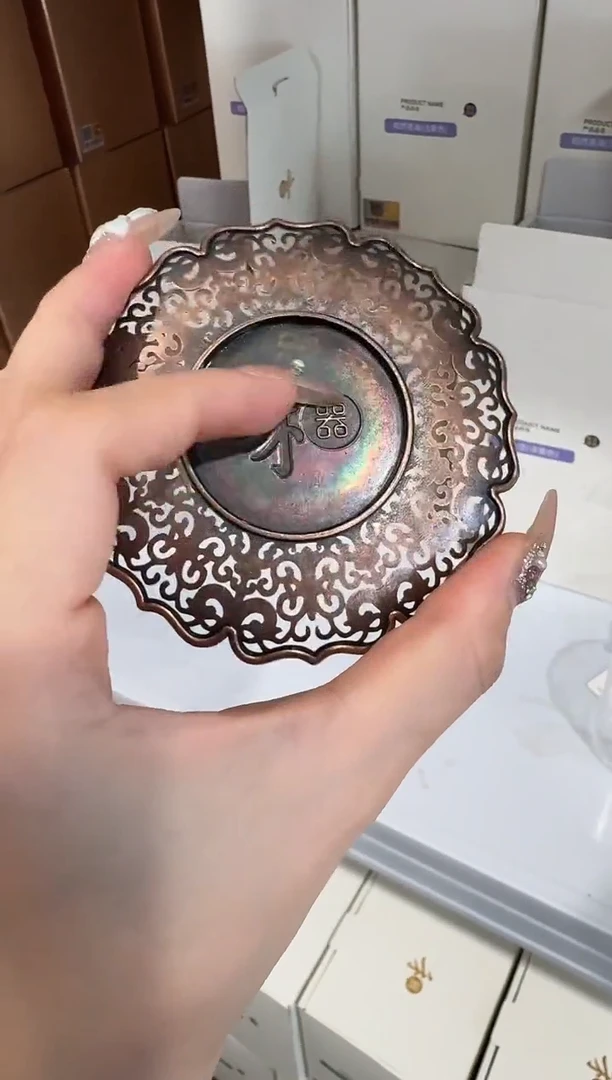 @@禾器铜合金莲花杯垫