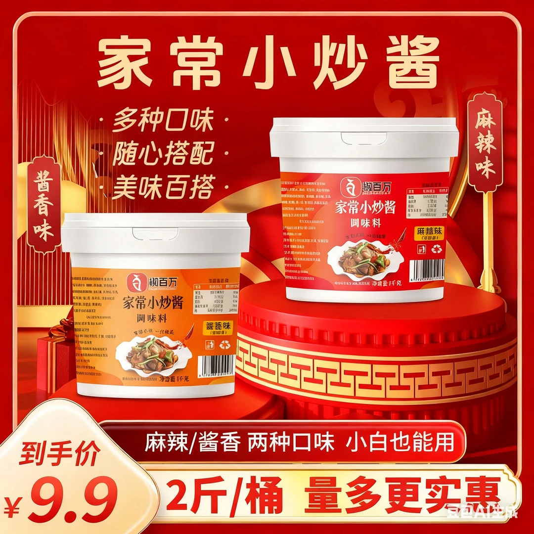 重庆家常菜小炒酱【2斤桶装】荤素皆可一酱多用炒腊肉回锅肉干锅