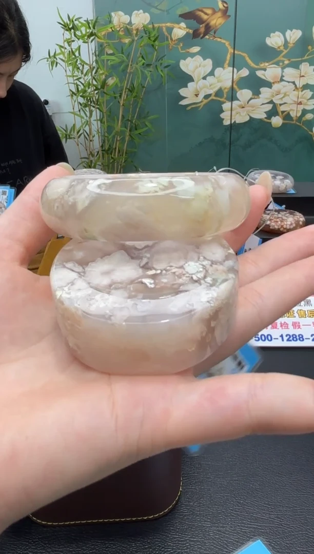 未镶嵌手镯石英质玉A134(57圈赠送镯心)