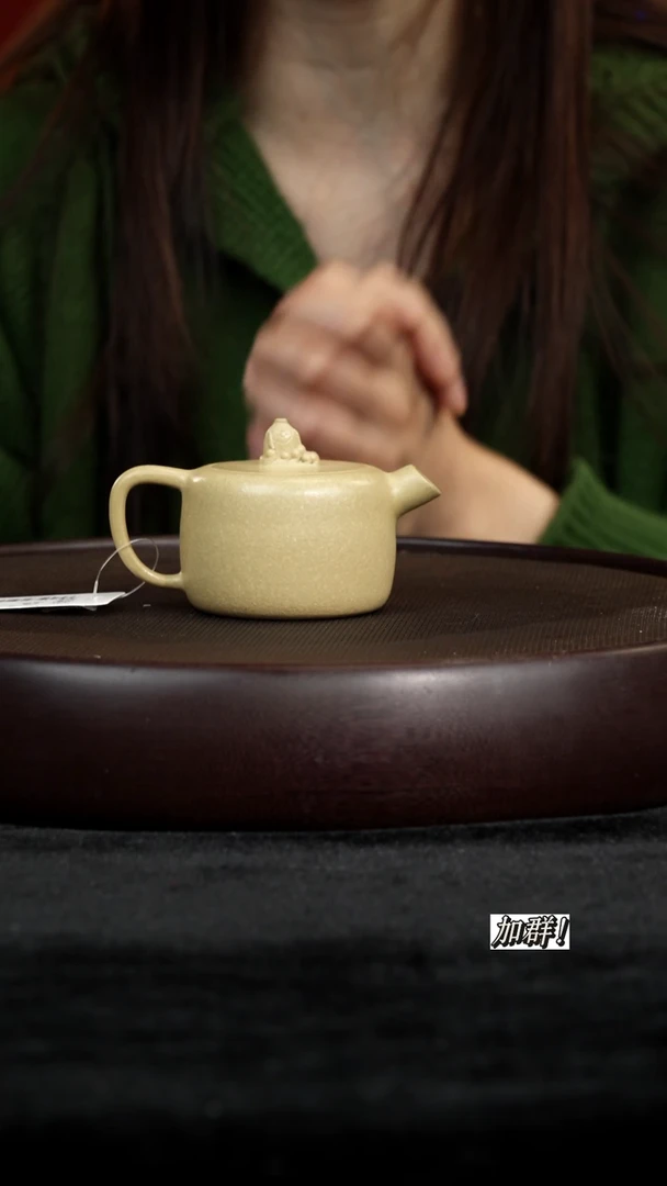 茶壶紫砂ZJ701356本绿一片瓦130c