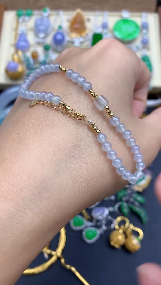 未镶嵌手链翡翠小**师231-春日珠宝