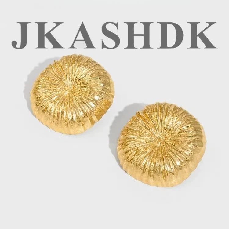 JKASHDK 铜合金无非金属耳饰 烟花拉丝耳环