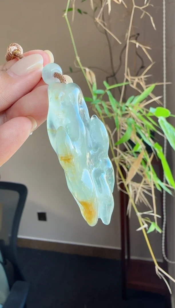 未镶嵌翡翠耳钉冰雪消融 洋
