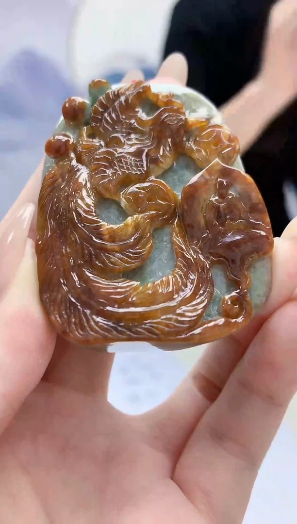 定制翡翠未镶嵌4812jw-毛货挂件20