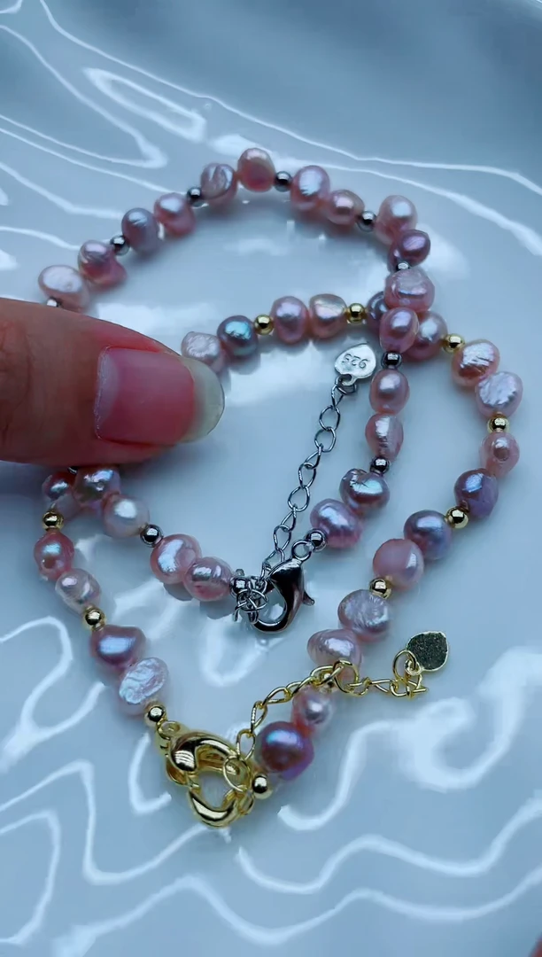 淡水珍珠手链未镶嵌手链多样性发其一