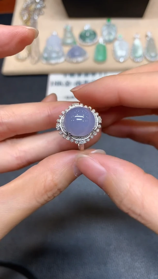 【闪购商品】翡翠戒指18K金镶嵌【无服务费