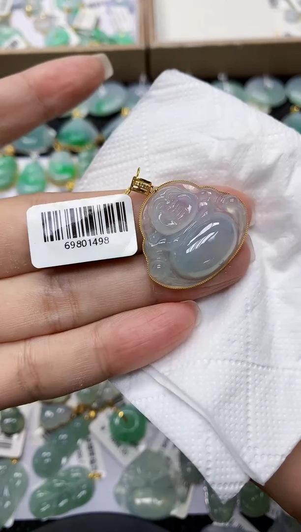 颈饰18K金镶嵌翡翠1111111111