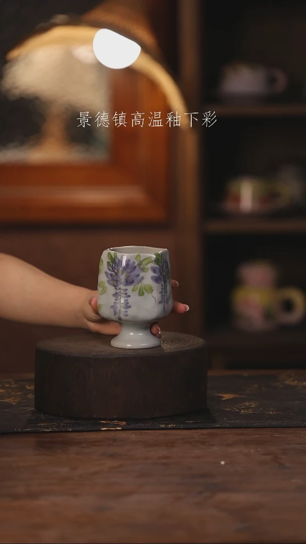 陶瓷景德镇高温釉下手绘陶瓷013