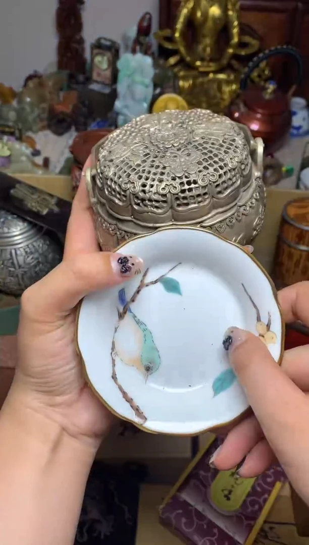 紫砂盖碗瓷器默认微瑕瓷器