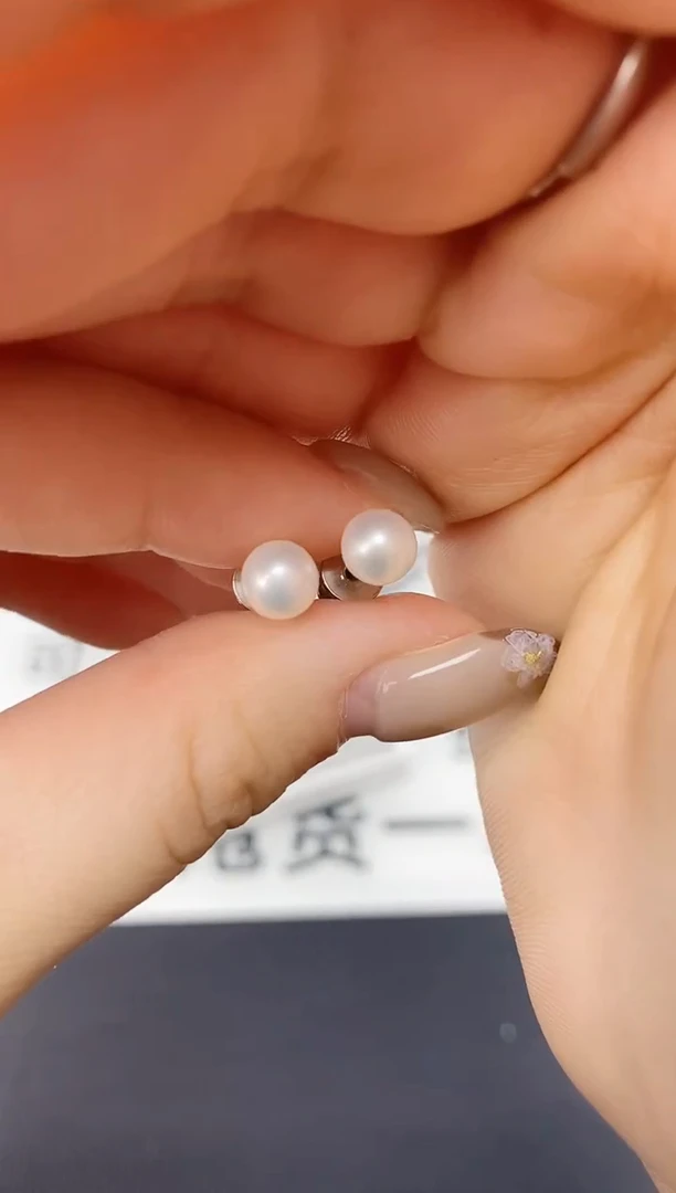 未镶嵌耳饰淡水珍珠ed1012