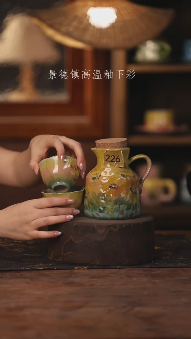 景德镇高温釉下手绘陶瓷226