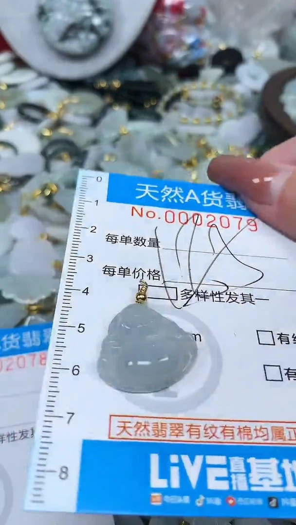 翡翠未镶嵌颈饰净货挂件-2079