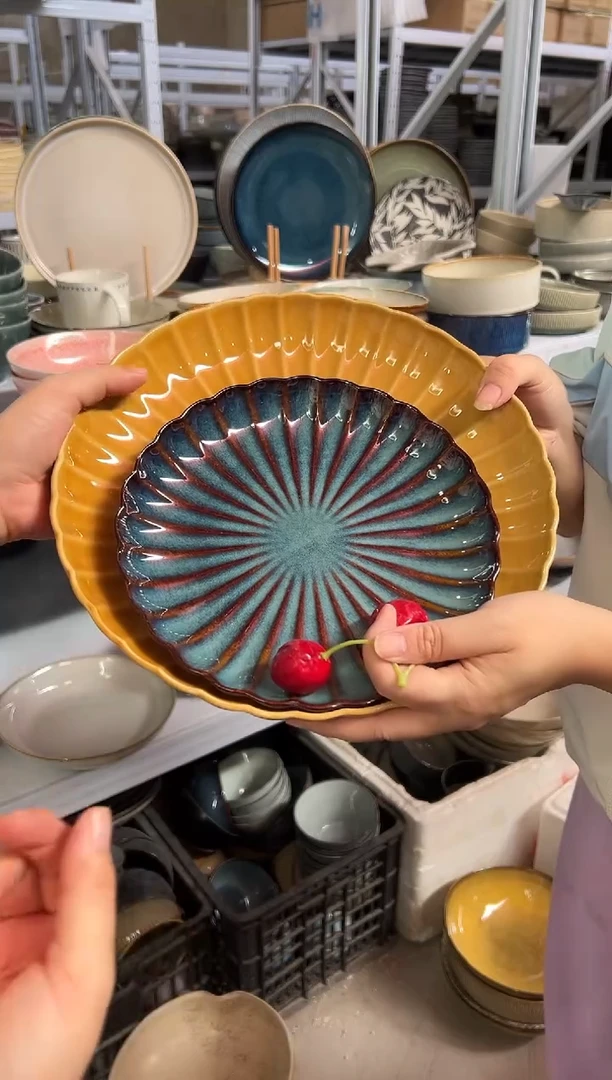 陶瓷外贸尾货瑕疵满20包邮X2 大小盘