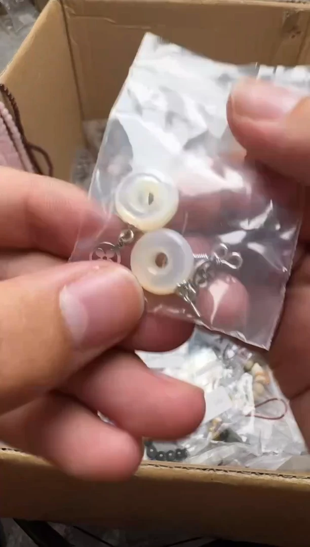 水晶耳饰银S925镶嵌上