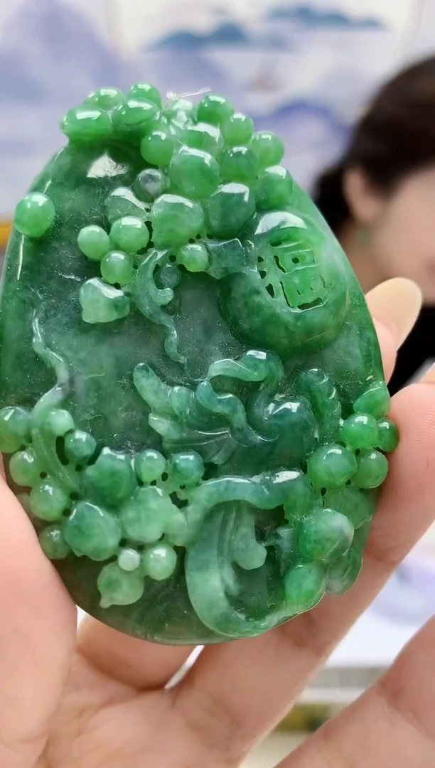 未镶嵌定制翡翠3099xx-毛货挂件96