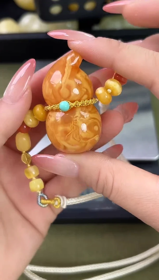 裸石琥珀未镶嵌琥珀蜜蜡吊坠