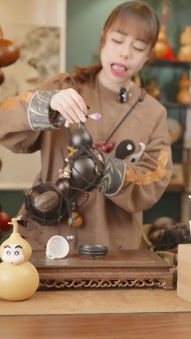 【闪购商品】30号精品天然大漆工艺防渗内胆酒葫芦~