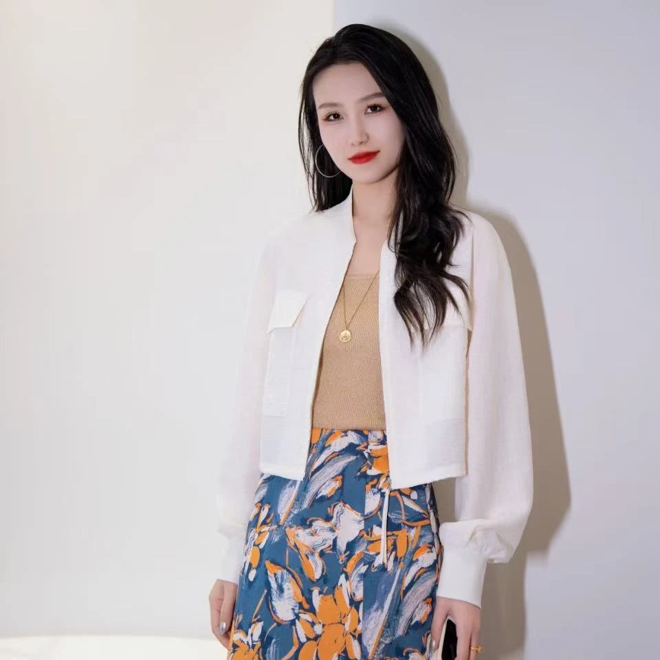 阿玛施AMASS【随性时光】立领上衣时尚肌理感百搭外套540014