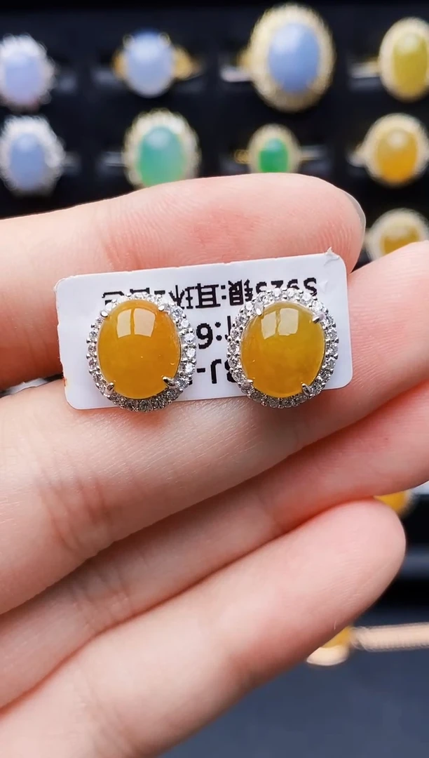 银S925镶嵌戒指翡翠6093
