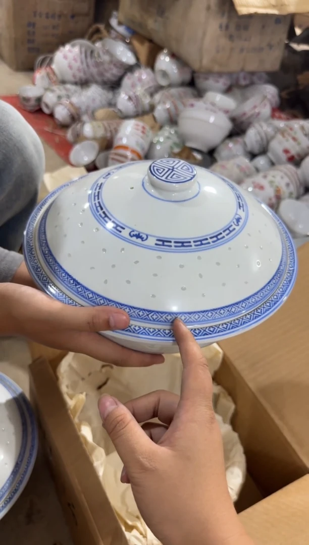 摆件玲珑汤钵25厘米有瑕请慎拍